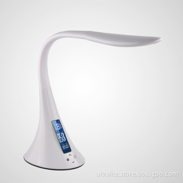 Touch Control Swan Lamp With Calendar Usb Port Colors Temperature 5 Level Dimming Led Screen